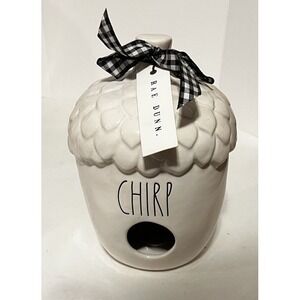 Rae Dunn Chirp Acorn White Birdhouse